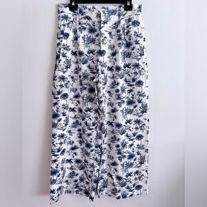 Abercrombie & Fitch Floral Linen Pants